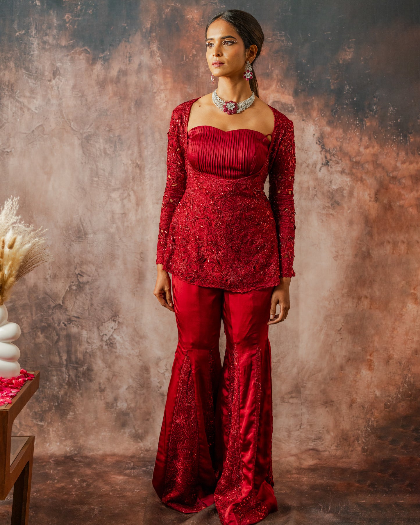 Scarlet garara set