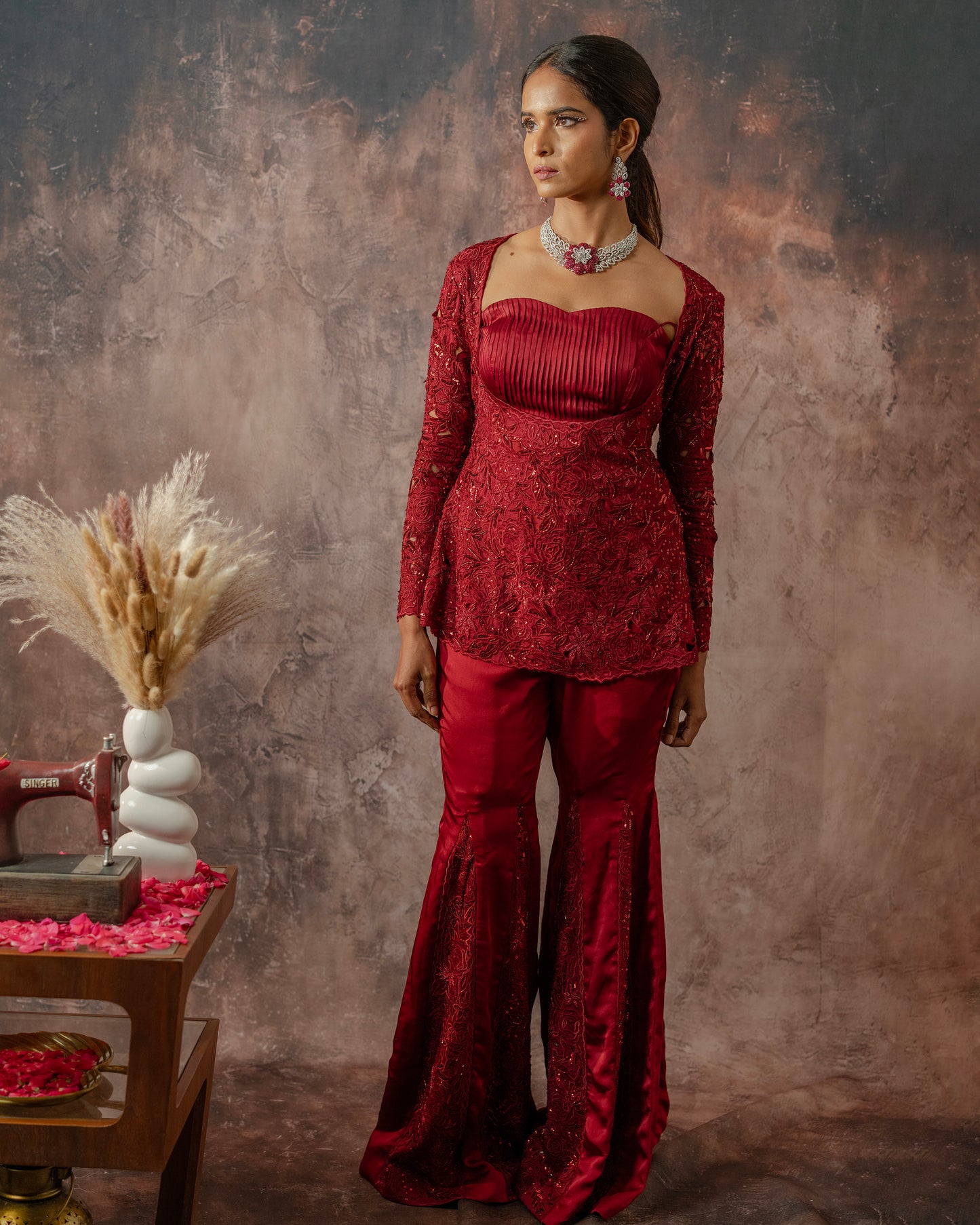 Scarlet garara set