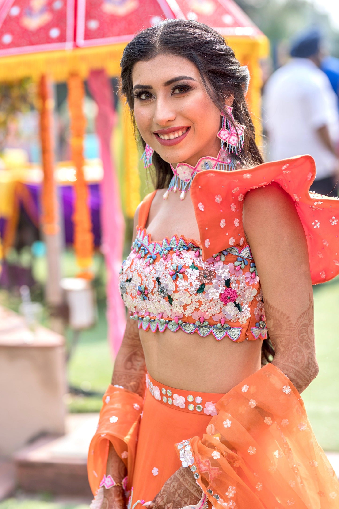 A whimsical colour affair lehenga set - Nishi Madaan Label