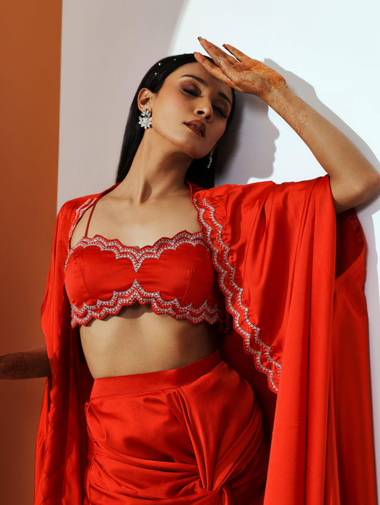 Amelia cape set - Nishi Madaan Label