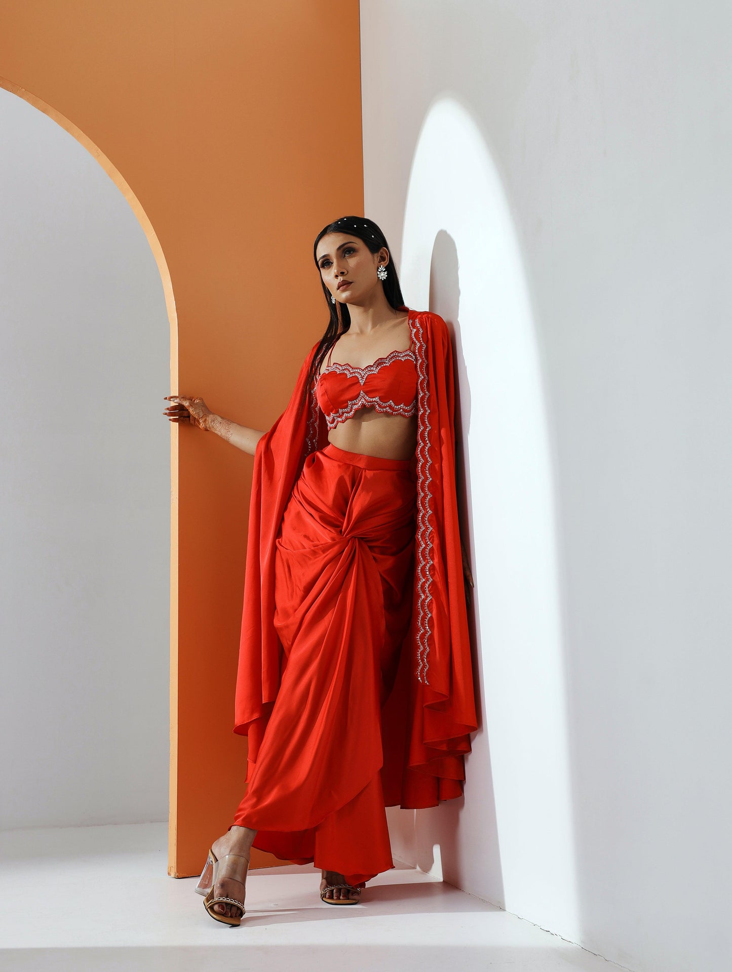 Amelia cape set - Nishi Madaan Label