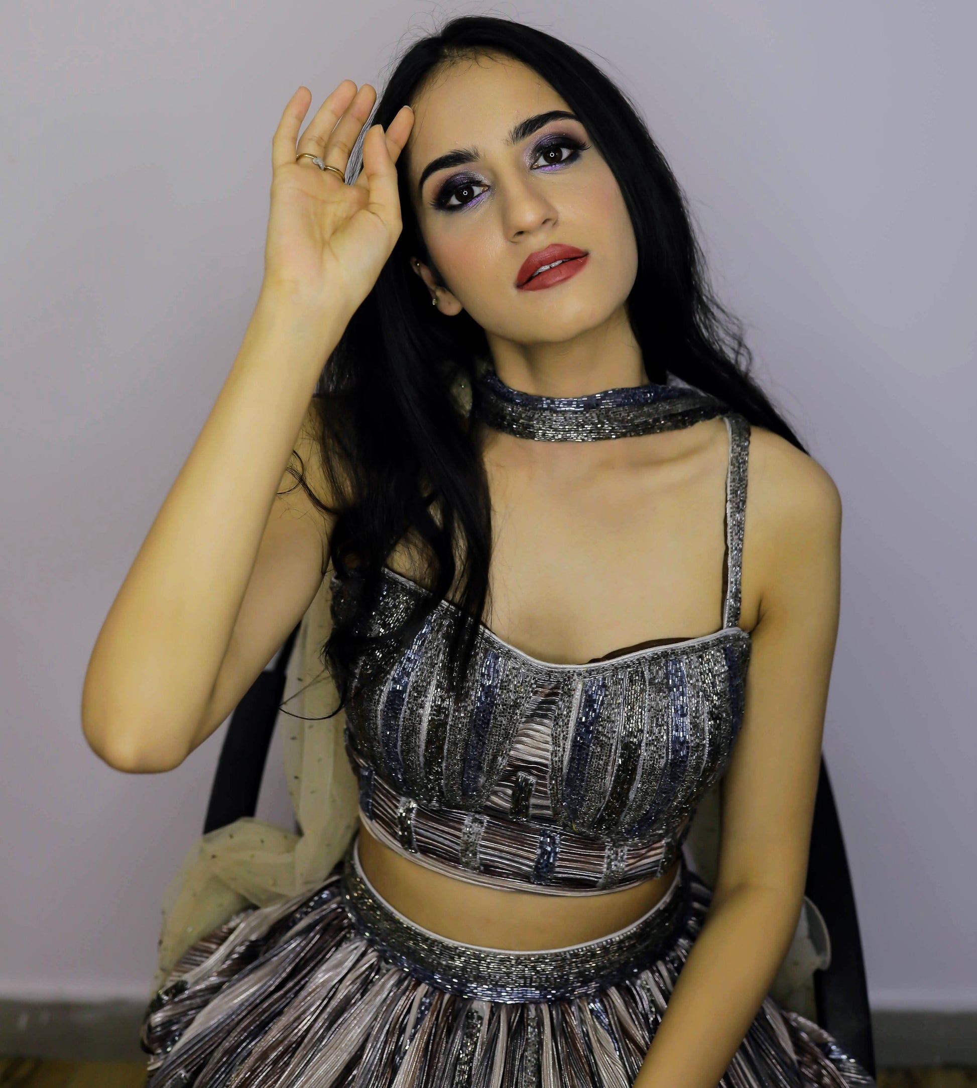 An earthy lehenga set with corset blouse - Nishi Madaan Label