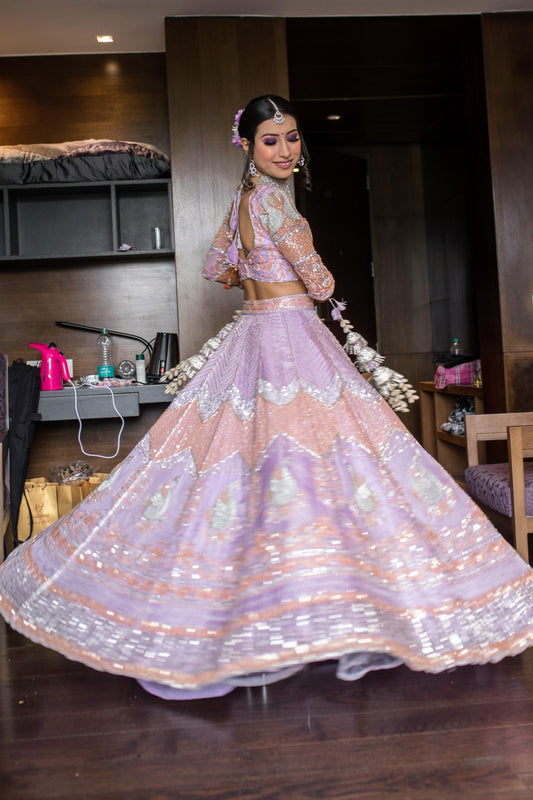 An ode to modernism - bridal lehanga - Nishi Madaan Label