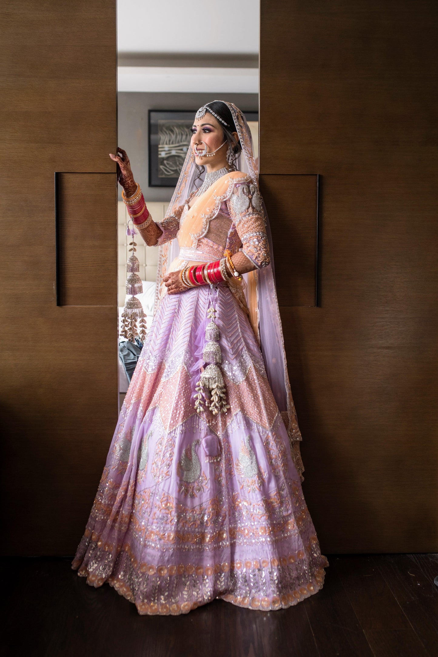 An ode to modernism - bridal lehanga - Nishi Madaan Label
