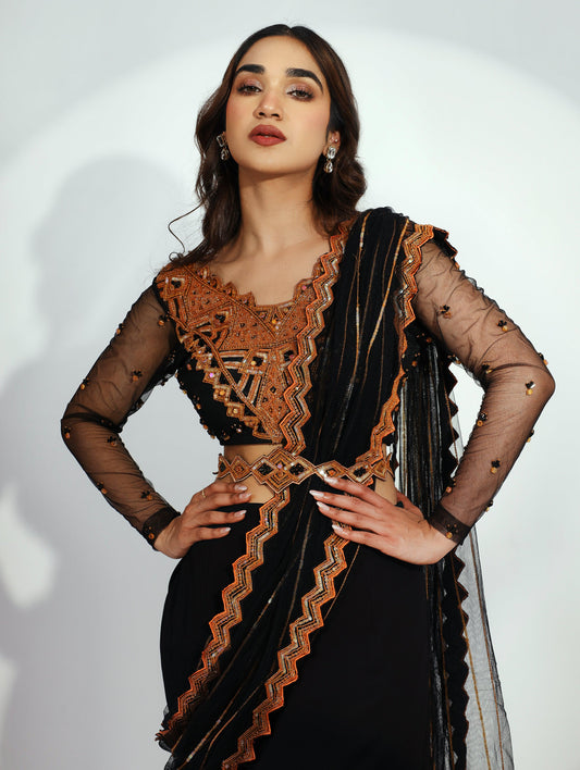 Fantasia concept saree/mermaid lehenga set - Nishi Madaan Label