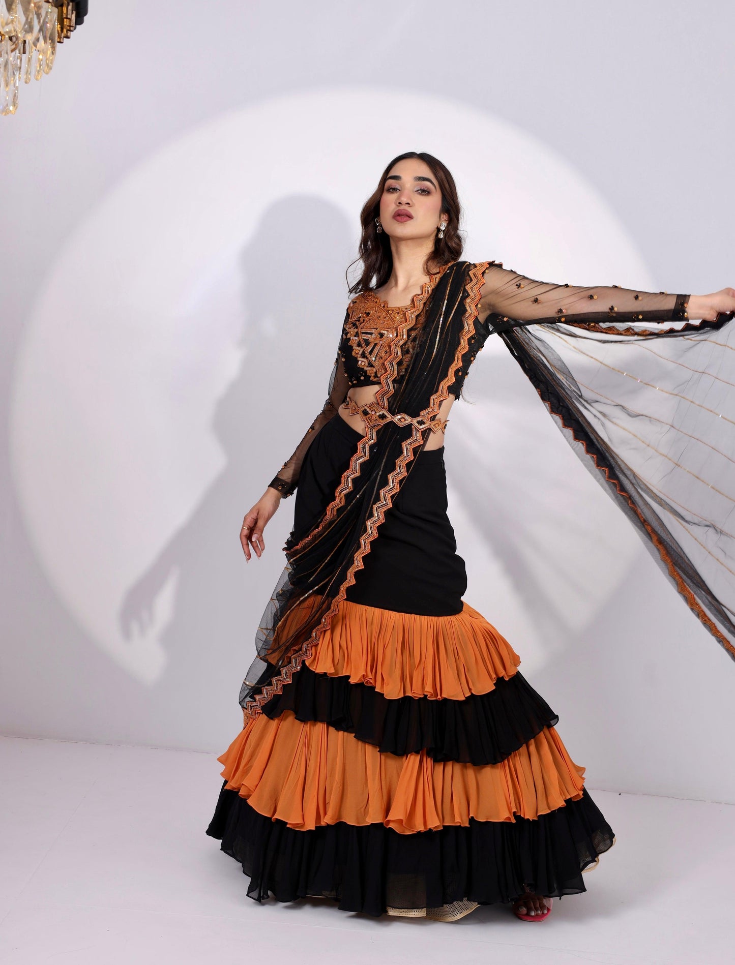 Fantasia concept saree/mermaid lehenga set - Nishi Madaan Label