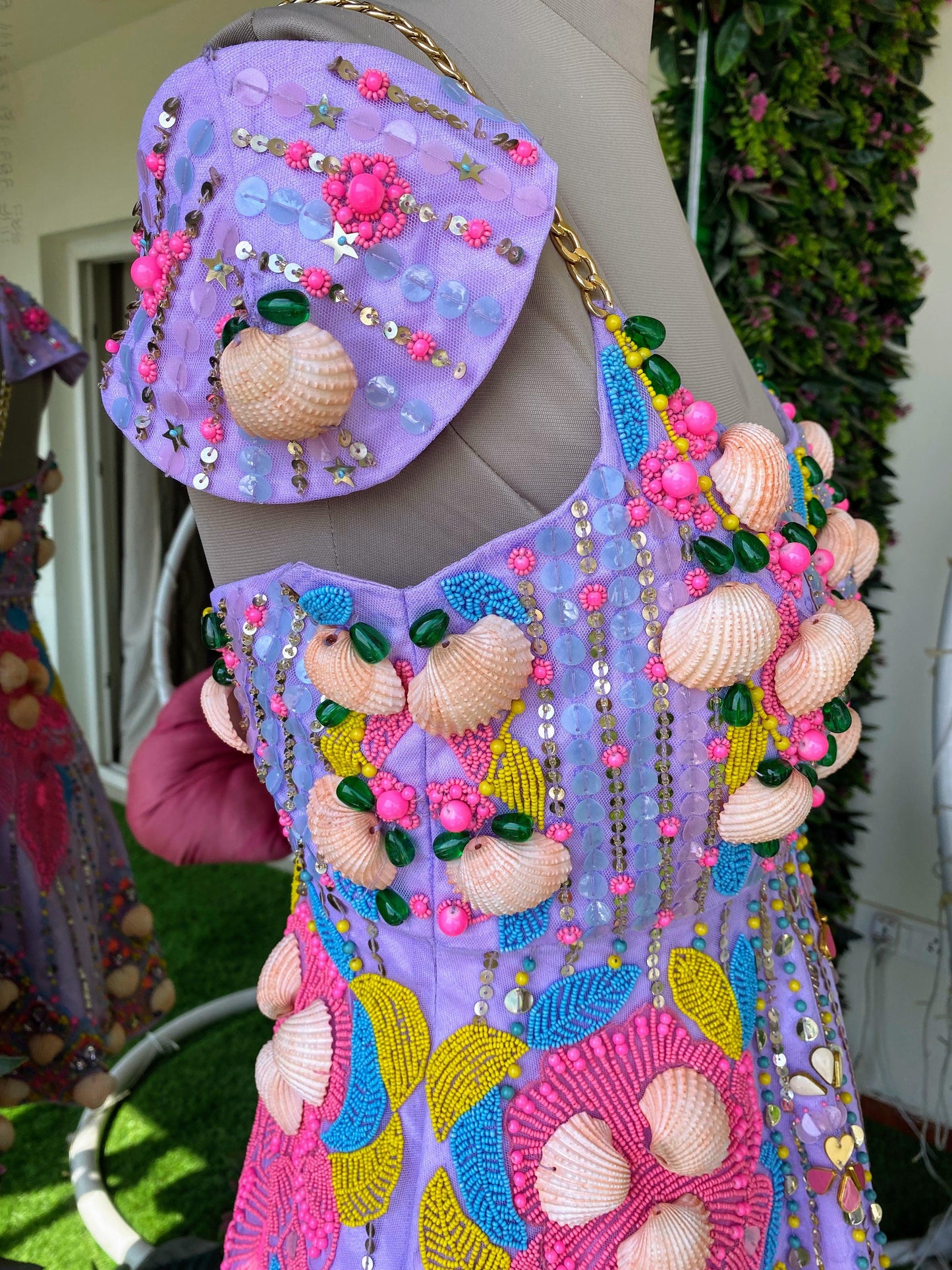 Lavender embellished dress - Nishi Madaan Label