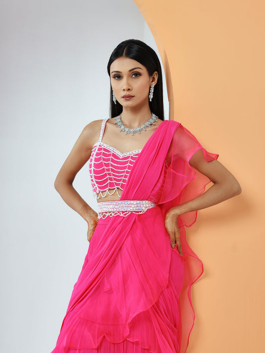 Lea concept saree set - Nishi Madaan Label