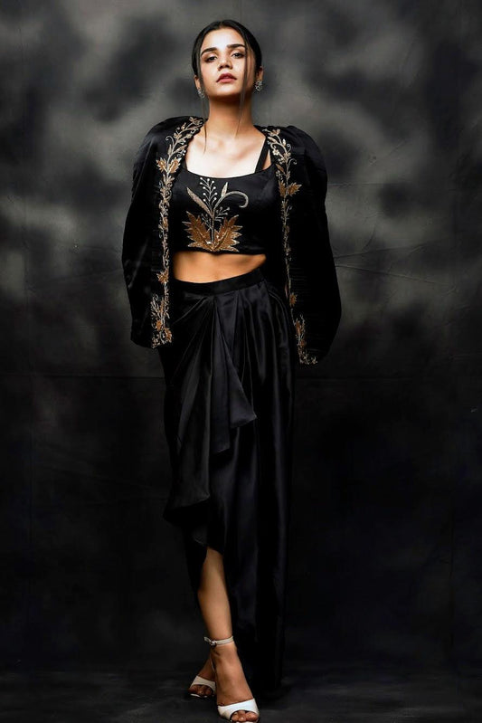 Power black three piece set - Nishi Madaan Label