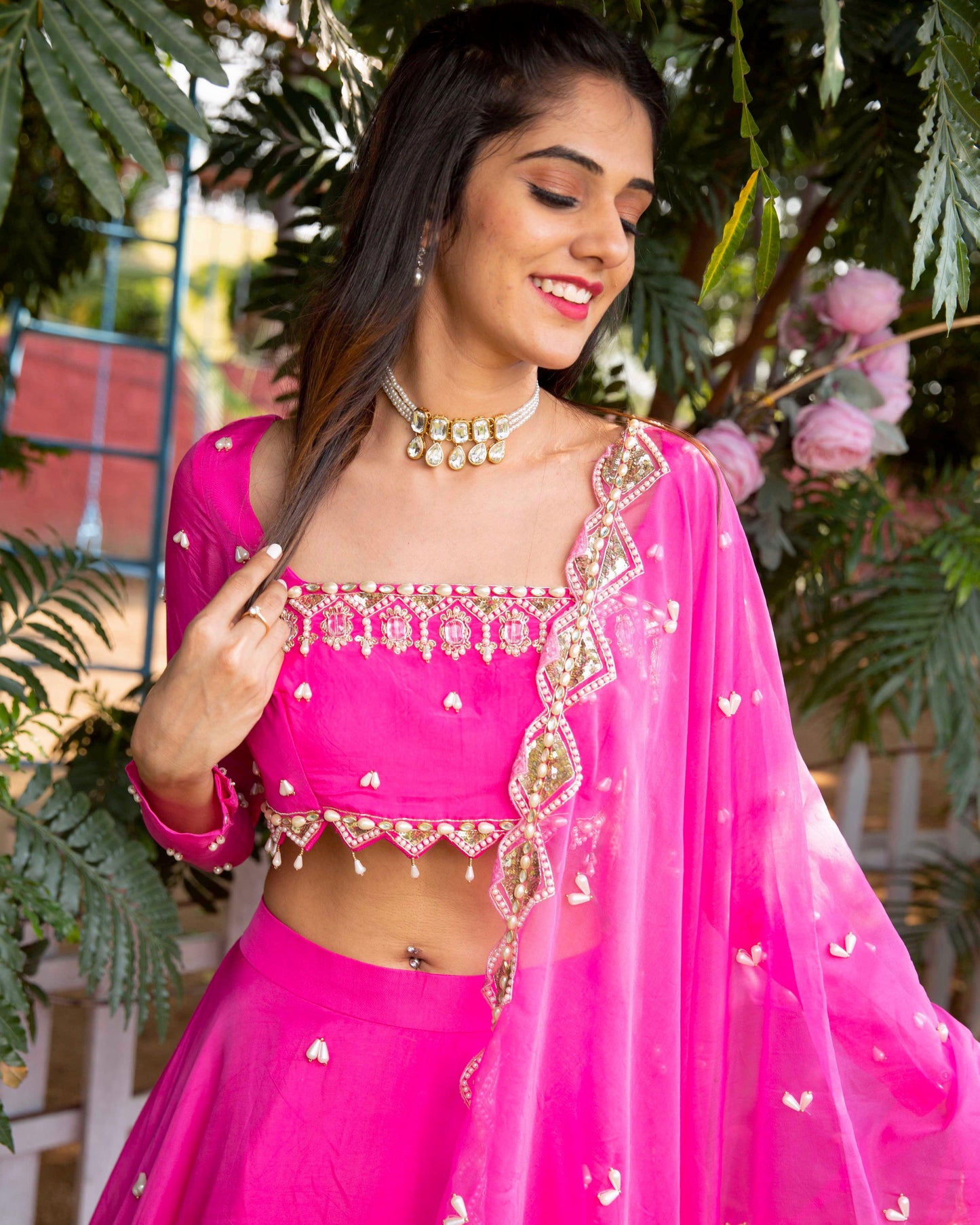 The 'Pretty in pink' lehenga set - Nishi Madaan Label