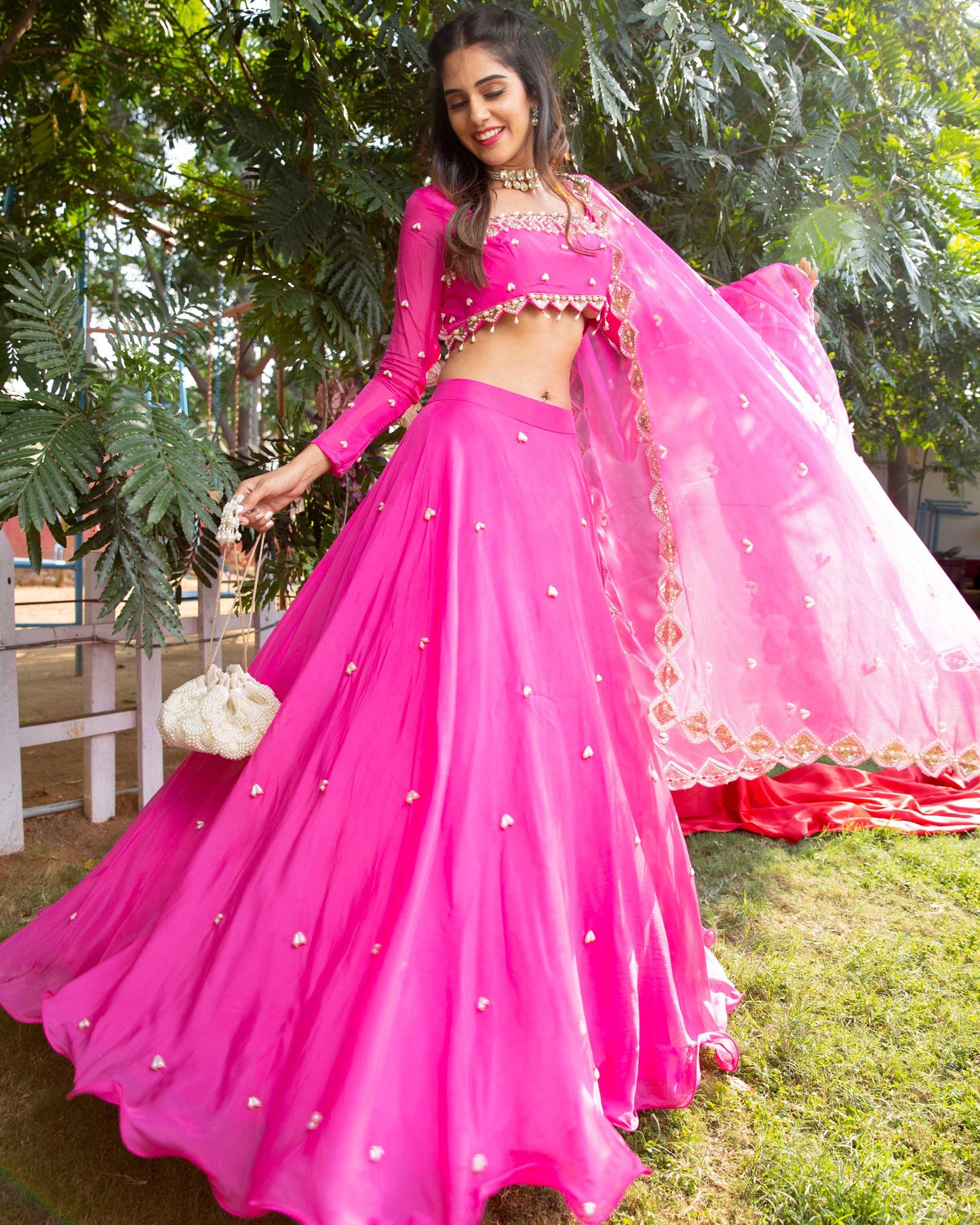 The 'Pretty in pink' lehenga set - Nishi Madaan Label