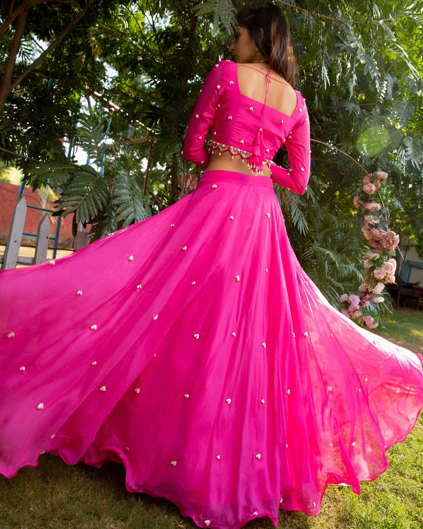 The 'Pretty in pink' lehenga set - Nishi Madaan Label