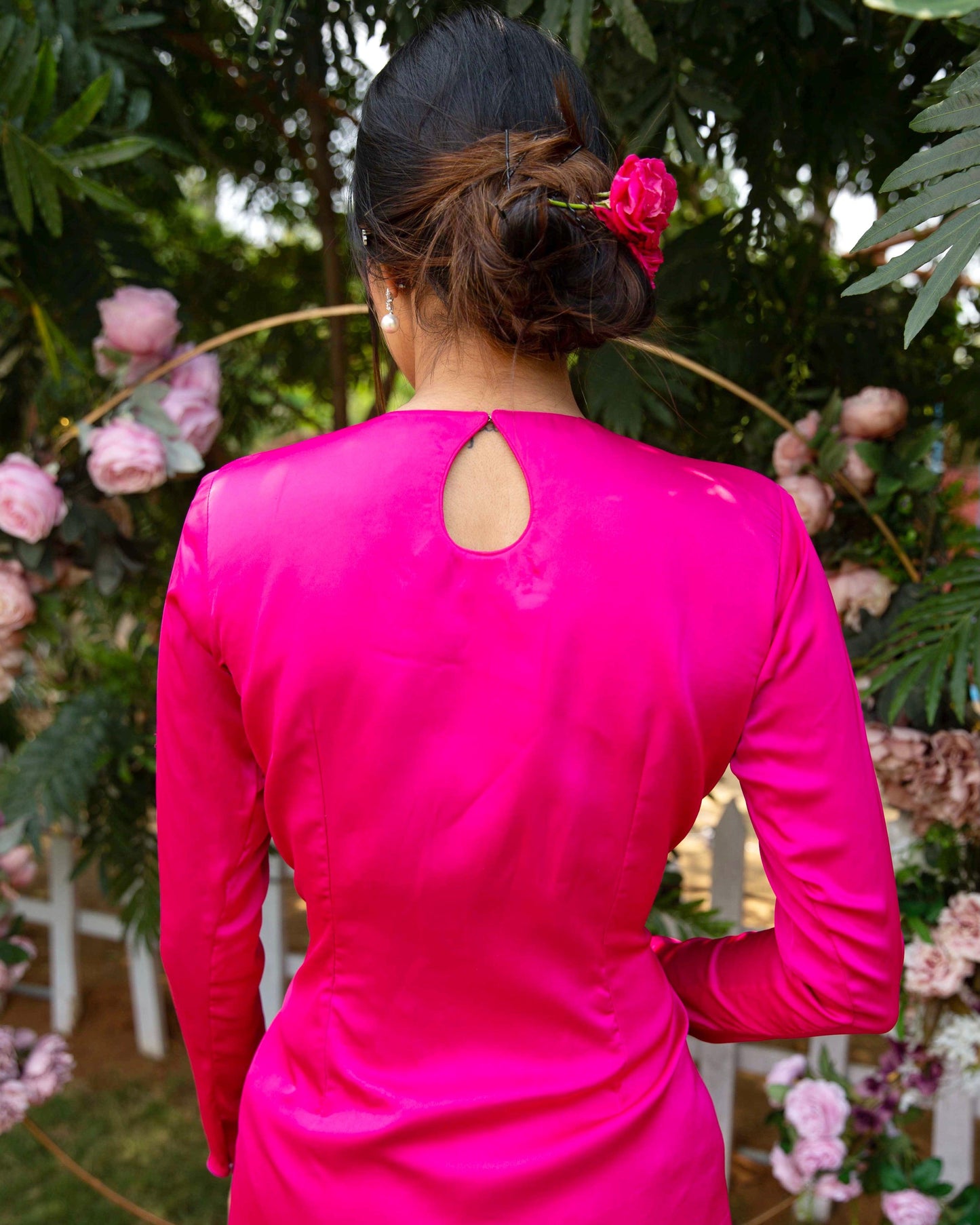 The Royal fuchsia straight suit - Nishi Madaan Label