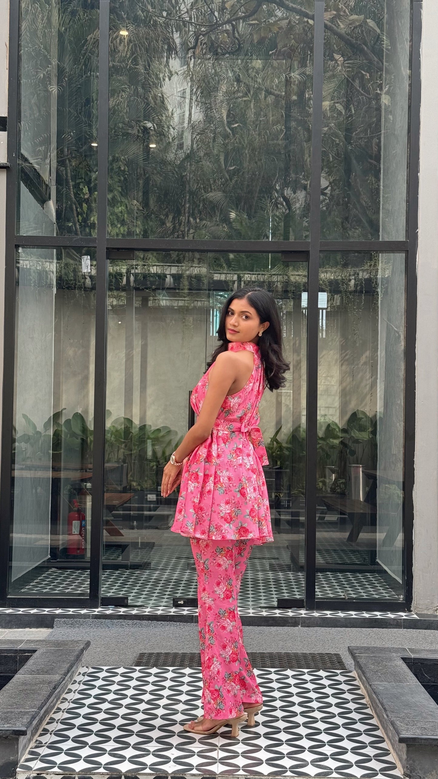 Cute in coral co-ord set