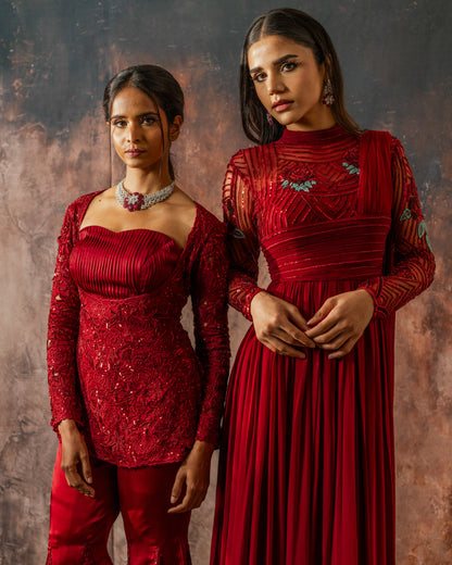 Scarlet garara set