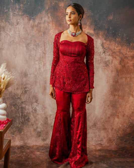 Scarlet garara set