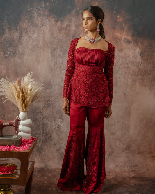 Scarlet garara set