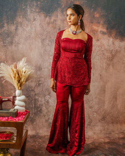 Scarlet garara set