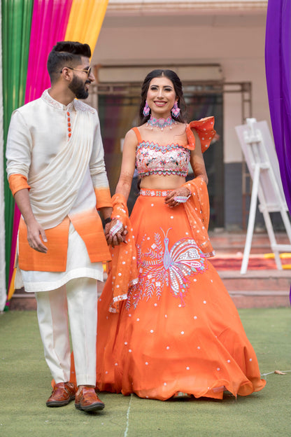 A whimsical colour affair lehenga set - Nishi Madaan Label