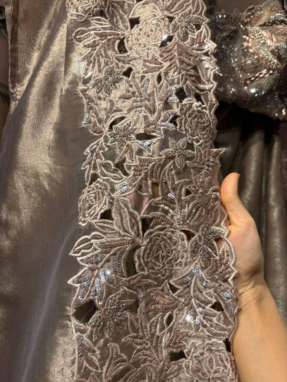 Champagne gold drape